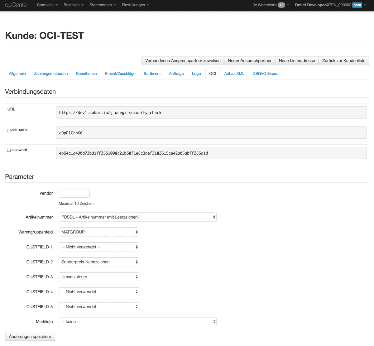 oci config